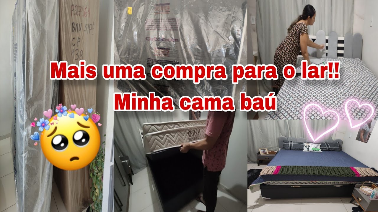 COMPREI MINHA CAMA BAÚ 🛌🙌🏼🥺😍