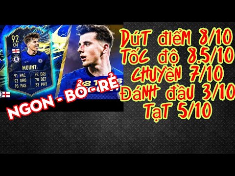 [REVIEW] Mason Mount CAM 92 | Review cậu thủ fifa mobile 2021 | Tiền vệ ngon bổ rẻ