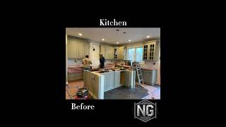 Kitchen Remodel Before &amp; After | NG Construction &amp; Improvements #lifeisbutadream #kitchenremodel