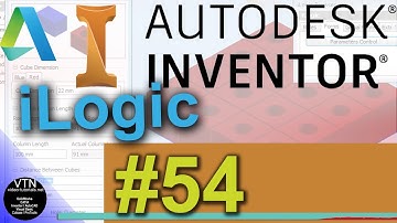 54 AUTODESK INVENTOR ilogic Tutorial  Exercise V Part 2