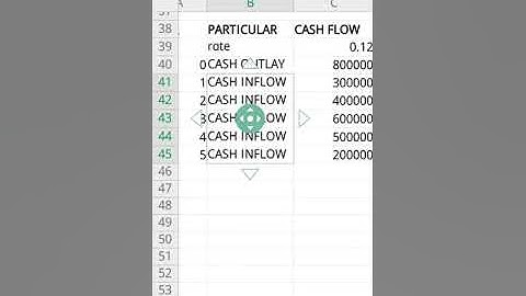 CAPITAL BUDGETING TECHNIQUE ON EXCEL