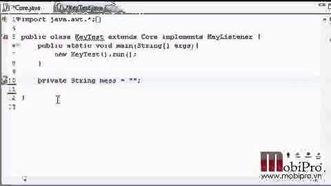 Java Game Development   28   Intro to Keyboard Input360p H 264 AAC new