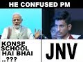 Navodaya student  asks a terrifying question to pm