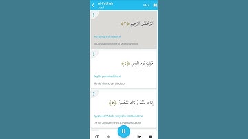 سورة الفاتحة مترجمة باللغة الإيطالية