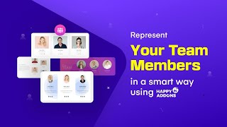 Represent your team members in a lucrative way using Elementor & Team member widget of HappyAddons