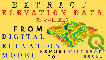 How to Extract Elevation Values from DEM | Extract Elevation (Z values) using a DEM in QGIS