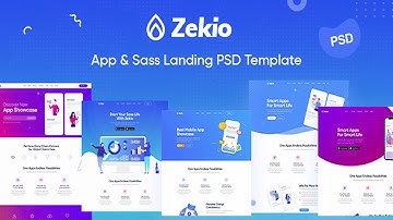 Zekio - App & Sass Landing PSD Template | Themeforest Website Templates and Themes