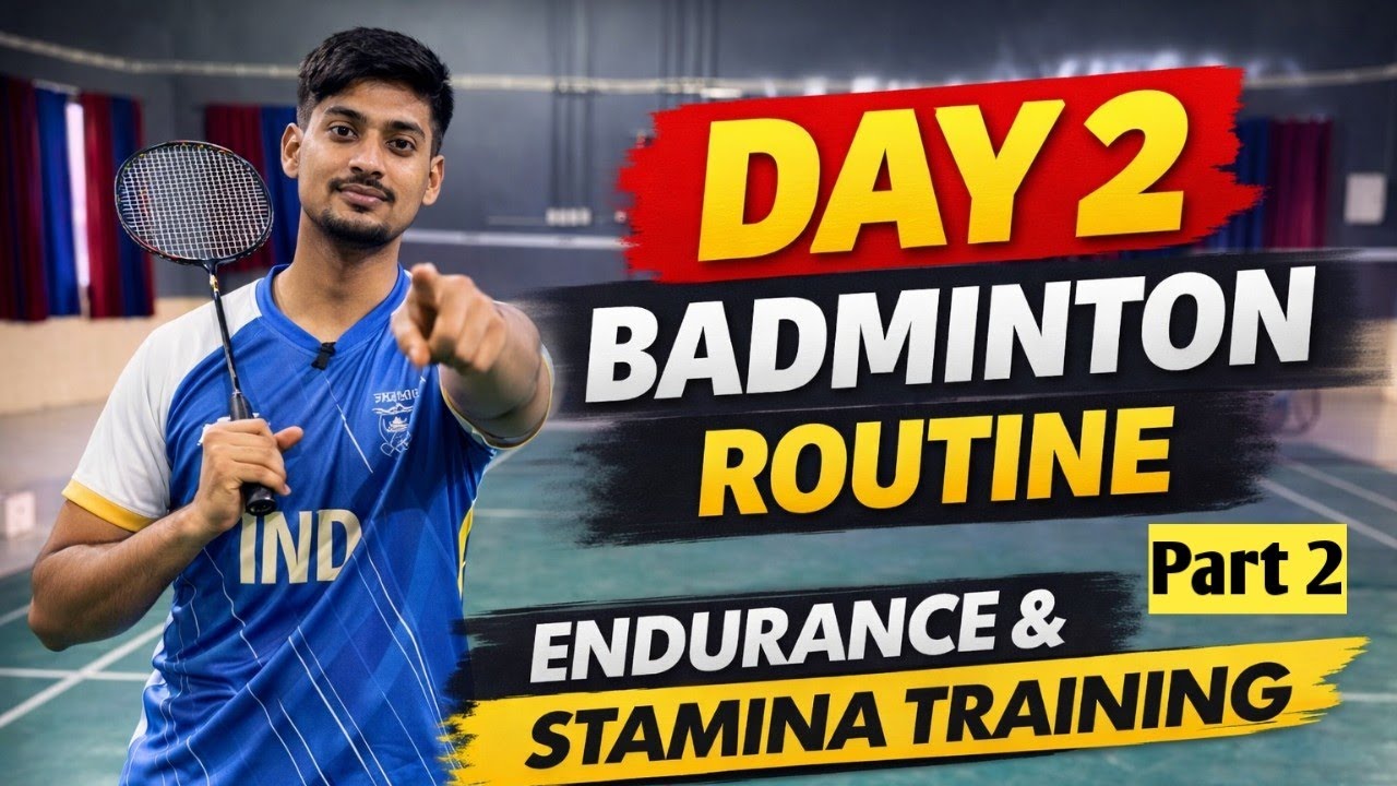 Day 2 Badminton Training PART 2 || Build Endurance & Stamina 🔥 Full ...