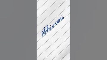 Shivani | How to write in cursive #shortsfeed #ytshorts #cursivewriting #shortsviral#shorts#relaxing