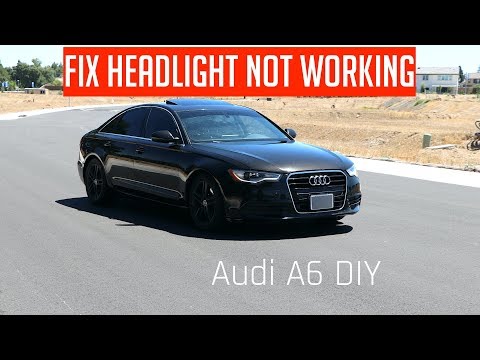 How To Change Headlight Ballast on Audi A6 | Headlights NOT Working on Audi