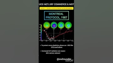 MONTREAL PROTOCOL | UGC NET/JRF COMMERCE & MGT | PAPER 1 #ugcnet #netjrf #paper1 #montrealprotocol