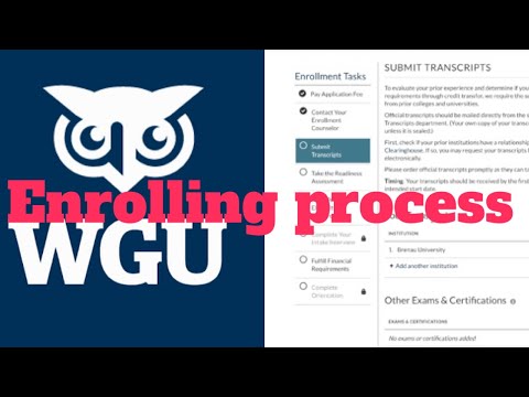 WGU Enrollment Process