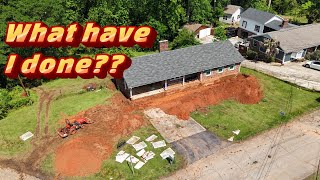 Installing Foundation Drain Around 60 Year Old House (Part 1)
