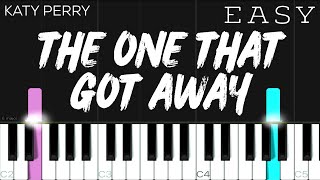 Katy Perry - The One That Got Away | EASY Piano Tutorial chords