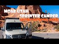 Moab UT in Mercedes Sprinter Camper Van