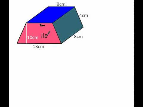 What is the formula for finding the volume of a trapezoidal prism?