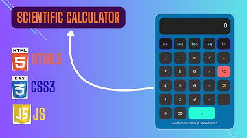 Scientific Calculator using HTML CSS JavaScript | JavaScript Mini ProjectOr