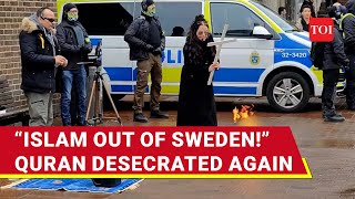 Quran Burns In Sweden: Christian Activist Stages Quran-Burning Protest In Stockholm | Watch