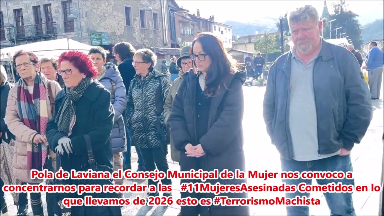 Pola de Laviana Consejo Municipal de la Mujer Concentración por las    #11MujeresAsesinadas 5/2/2026