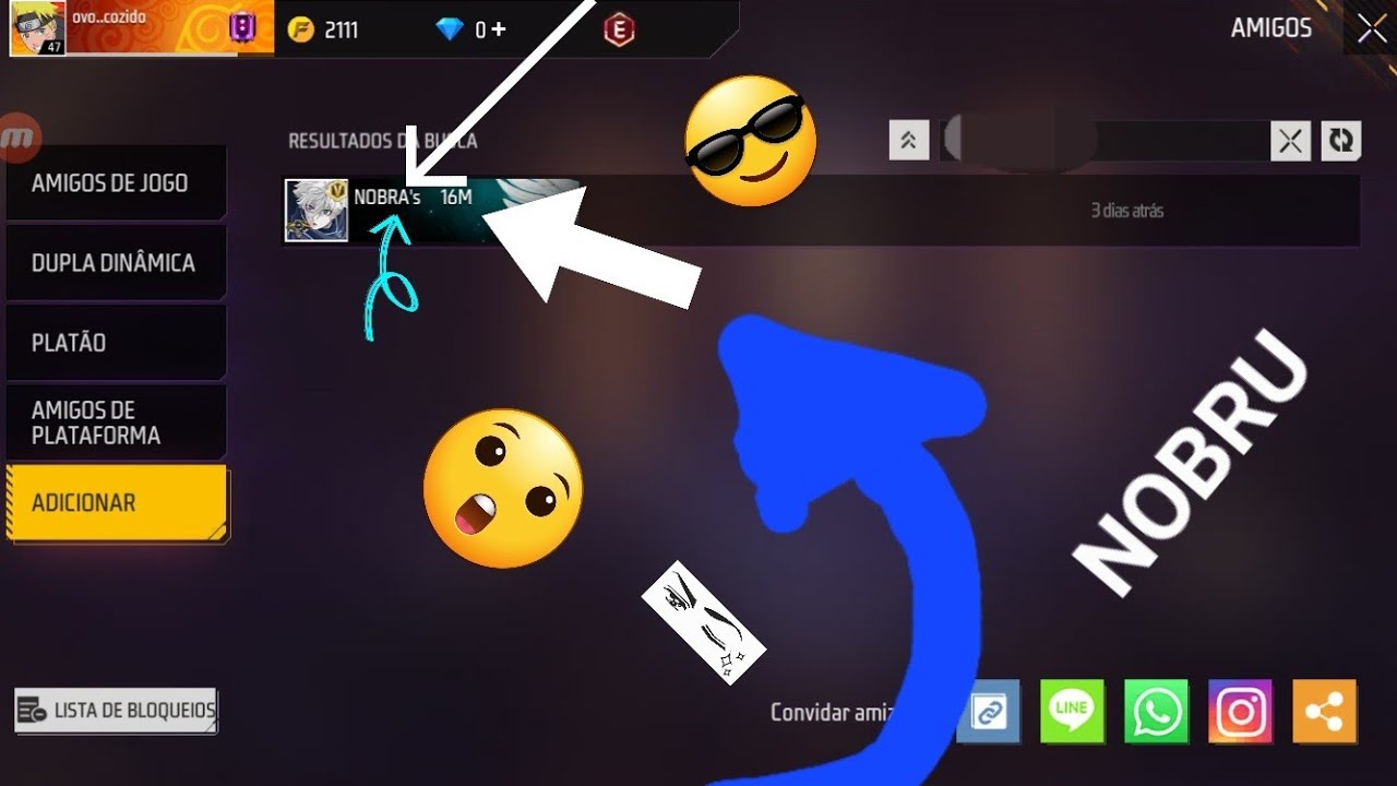 eu consegui o id do nobru 😲 - YouTube