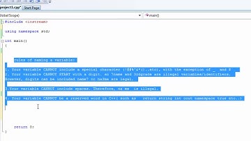 Learn programming now 10 ( Naming variables C++)