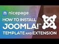 How To Install The Joomla Template and The Joomla Extension in Nicepage Website Builder