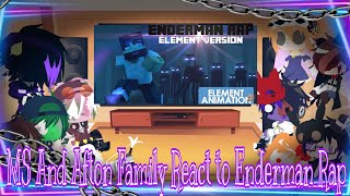 MS And Afton Family React To Enderman Rap||GACHA CLUB||FNAF||MINECRAFT||Part 1