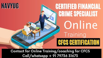 Online Training for Certified Financial Crime Specialist | Online Coaching CFCS | ACFCS | Fin Crime