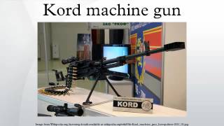 Kord machine gun