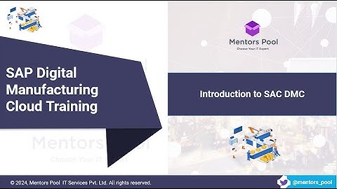 SAP DMC Training | SAP Digital Manufacturing Cloud Training | SAP DMC Tutorial Course - Mentors Pool