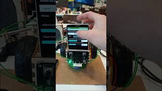 Smartphone Robot test app in action