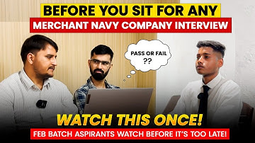 Merchant Navy Mock Interview | IMUCET | DNS