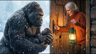 Shivering Baby Gorilla Gets Rescued By Unlikely Heroher Next Move Was Beautiful