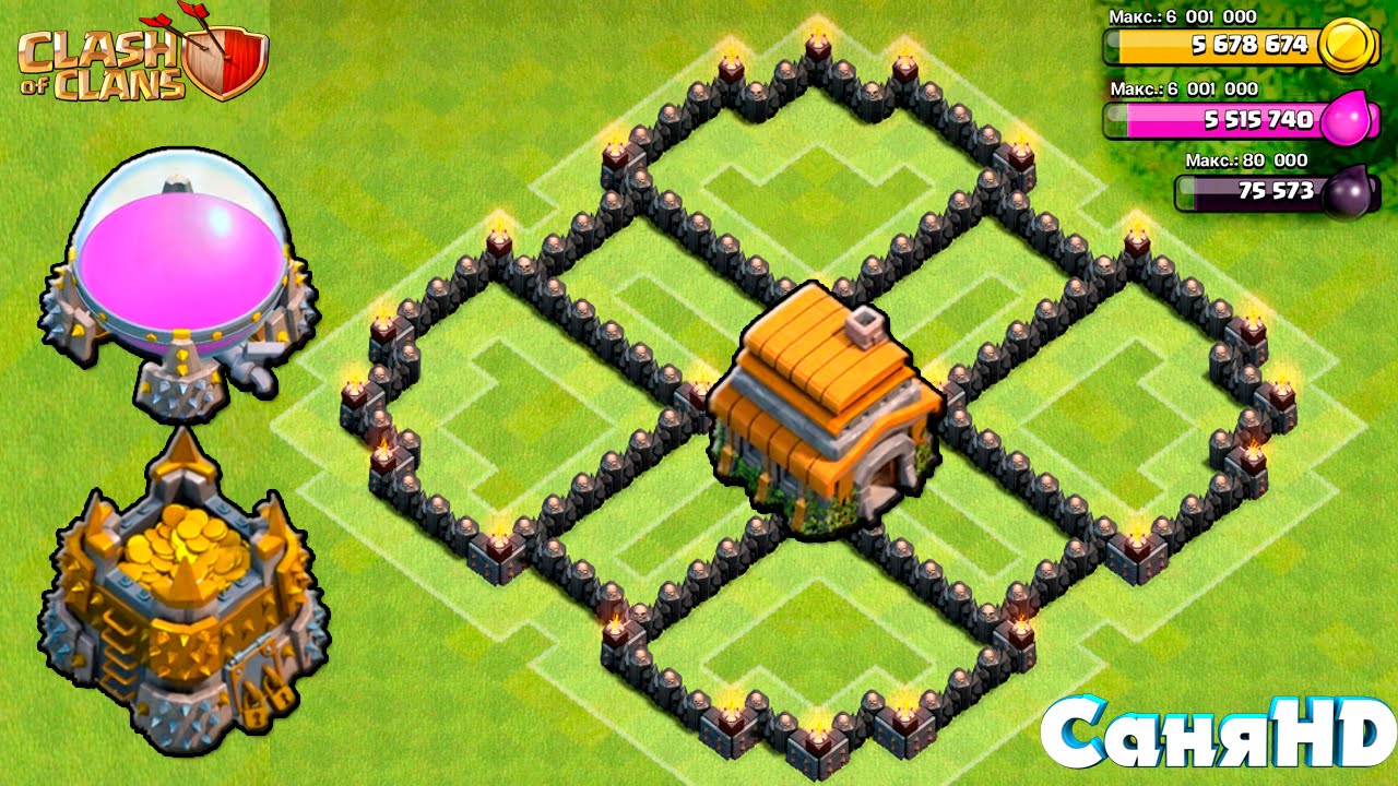 Clash of Clans - BEST TH6 Farming Base Air Sweeper Clash Of Clans Town Hall ...