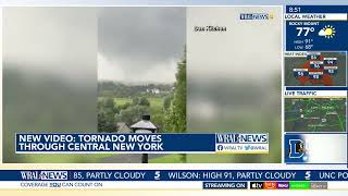 NY: Tornado moves through Central New York Caught on Cam