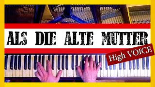 ALS DIE ALTE MUTTER Dvorak KaraOKe 🔉 Gypsy Songs op.55 🎼 Piano Accompaniment / Score & Lyrics