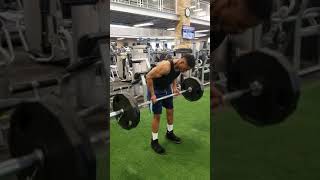 Bar bell bent over Row