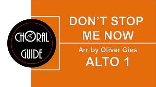 Don't Stop Me Now - ALTO 1 | Arr O Gies