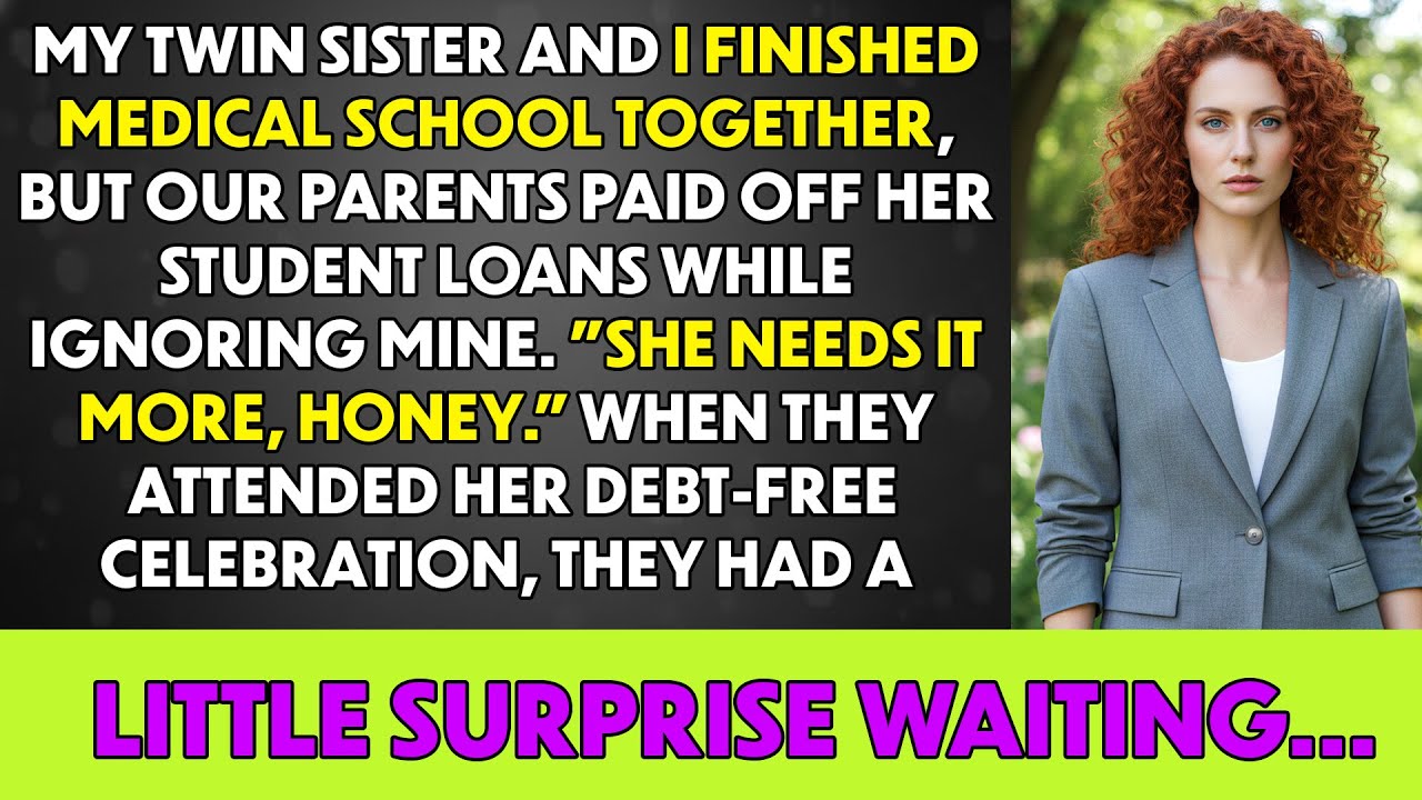 Parents Only Paid Off My Twin Sist's Student Loans After We Graduated Medical School Together. But I