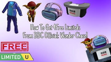 How To Get 4 FREE UGC LIMITEDS from BBC OFFICIAL: WONDER CHASE! (Roblox Free UGC Event Guide Mobile)