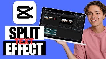 How to Split Screen Text Effect YouTube Intro Tutorial | CapCut PC & Mac Tutorial