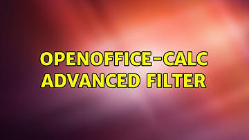 OpenOffice-Calc advanced filter