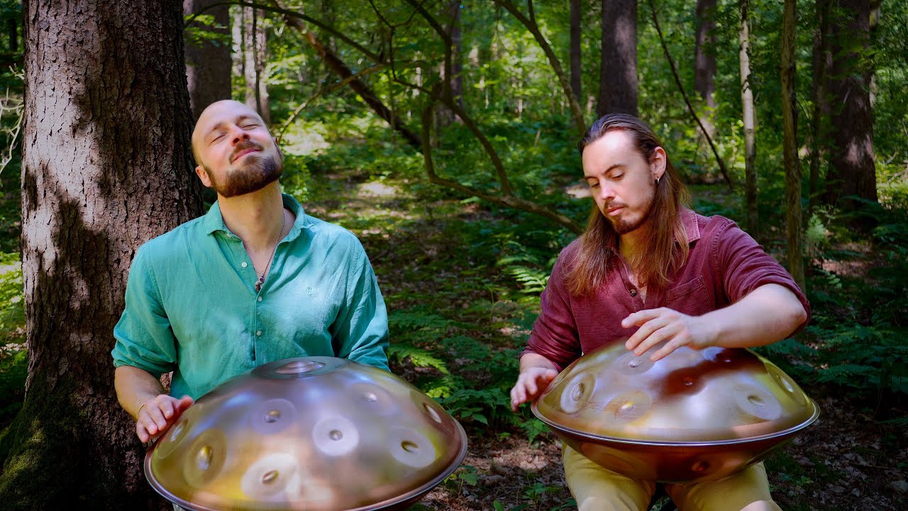 Whispers of the Forest | 1Hour Handpan Music for Relaxation | Johann Immanuel & Chris Deva