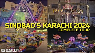 Sindabad's Wonderland Karachi 2024 | Sindbad Amusement Park 2024 | Rides and Charges [4K HDR]