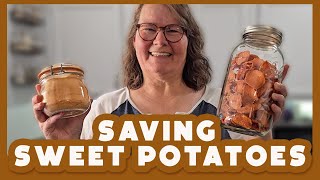 Dehydrating Sweet Potatoes 2 Ways!
