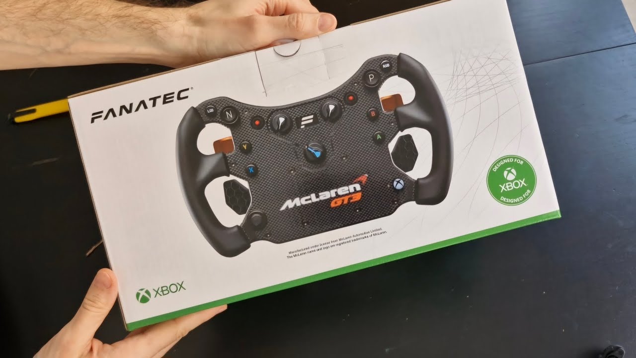 [Unboxing] Fanatec CSL Elite Steering Wheel Mclaren GT3 V2 - YouTube