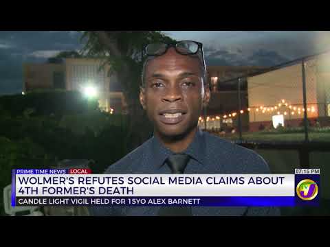 Wolmer's Refutes Social Media Claims About 4th Former's Death | TVJ News