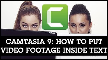 Camtasia 9 Creative Editing Idea: How to Place Video Footage Inside Text