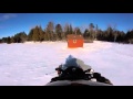Polaris Adventure 550 pulling Ice Shanty out for 2016 Ice Fishing Season Polaris Adventure 550 pulling Ice Shanty out for 2016 Ice Fishing Season