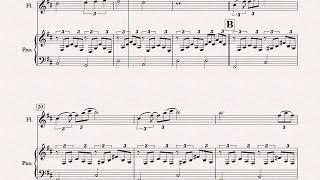 Vignette de la vidéo "Can't Help Falling in Love - Flute and Piano (Sheet Music)"